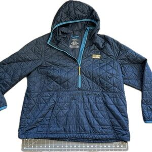 L.L. Bean Dark Blue Quilted Puffer Jacket